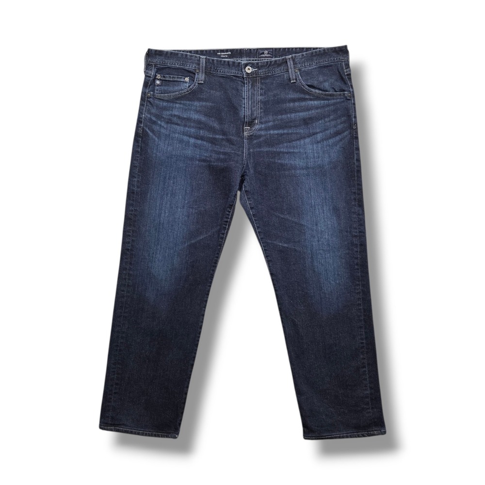 Adriano Goldschmeid Graduate Jeans Mens 40 x 30 HEMMED Tailored Leg